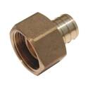 3/4-Inch DZR Brass PEX Barb X FNPT Hose To Pipe Adapter