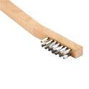 Forney 70506 Scratch Brush, Long Handle, Stainless Steel Bristle