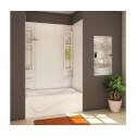Finesse 80 x 61-Inch White Acrylic Shower Wall Kit