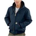 Mens Extra-Large Regular Navy Quilted Flannel Lined Duck Active Jacket