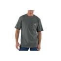 T-Shirt, Mens, Xl, Cotton/Polyester, Carbon Heather