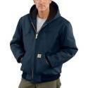 Mens 2-Extra-Large Regular Navy Quilted Flannel Lined Duck Active Jacket