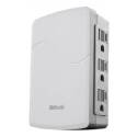 6-Outlet White Side Entry Adapter   