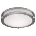 12-Inch 17-Watt Brushed Nickel LED 3000k Ceiling Light Fixture