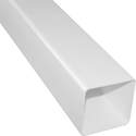 10-Foot X 2-1/2 x 2-1/2-Inch White Vinyl Square DownSpout