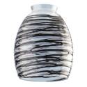 2-1/4-Inch Clear With Black Rope Glass Shade