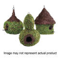SuperMoss 56052 Woven Birdhouse, 9-1/2 in W, 10-1/2 in H, Maison, Mountain Moss/Wicker, Green, Hanging Mounting