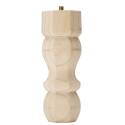 6-Inch Beige Pine Wood Traditional Table Leg 