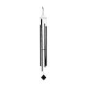 Black Powder-Coated Aluminum/Stainless Steel Westminster Wind Chime  