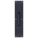 3-1/2-Inch X 15-Inch Matte Black Pull Plate