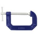 4 in. Max Opening x 3 in. Throat Blue Steel C-Clamp - 900 lb. Clamping Force