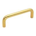 5/16-Inch X 3-5/16-Inch Polished Brass Cabinet Wire Pull