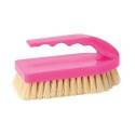 Pink Tampico Pig Brush With Handle