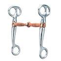 Tom Thumb Snaffle Bit With 5-Inch Copper Plated Mouth