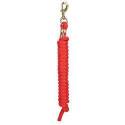 10-Foot Red Poly Lead Rope With Solid Brass 225 Snap