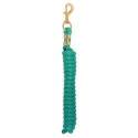10-Foot Emerald Green Poly Lead Rope With Solid Brass 225 Snap