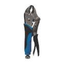 Century Drill & Tool 72585 Locking Jaw Plier, 1-3/16 In Jaw Opening, Curved Jaw, Comfort-Grip Handle
