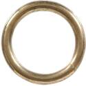 0.255-Inch Wire 1-1/2-Inch Diameter Brass Welded Ring    