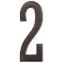Adhesive Plaque Number, Character 2, 4 In H Character