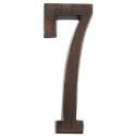 Adhesive Plaque Number, Character 7, 4 In H Character