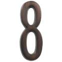 Adhesive Plaque Number, Character 8, 4 In H Character