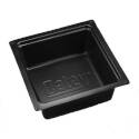 11-1/2 x 11-1/2 Black Plastic Standard Tub Box