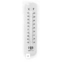 12-Inch White Metal Outdoor Thermometer