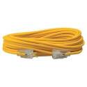 Cci 1488sw0002 Extension Cord With Lighted End, 14/3 Awg, Yellow Jacket, 50 Ft L
