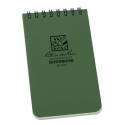3 x 5-Inch Green Spiral Notebook