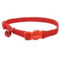 3/8 x 8-12-Inch Red Nylon Safe Cat Adjustable Breakaway Collar     