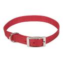 14-Inch Neck 5/8-Inch Wide Red Nylon Dog Collar  