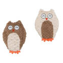 9.5-Inch Plush Swirl Owl Dog Toy