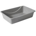 12-Inch X 16-Inch Gray Plastic Jumbo Basic Litter Pan