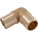 1-Inch 90-Degree Brass Barb Crimp Elbow