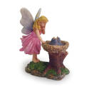 Fairy With Bluebird Nest Statue