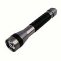 Compact Flashlight, LED Lamp, Alkaline Battery, Silver