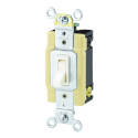 Ivory 120-Volt Strap Mounting Toggle Switch   