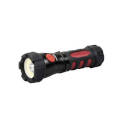 Black And Red Ultra Hd Cob Swivel Flashlight 