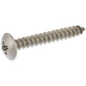 2-Inch #14 Thread Phillips Drive Truss Head Stainless Steel Screw 10-Pack