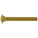 Carriage Bolt, 1/4 In Thread, 2-1/2 In Oal, Epoxy-Coated/Zinc