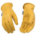Women's Small Tan Full Grain Cowhide Driver Gloves