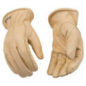 Men's Tan Cowhide Leather Driver Gloves
