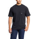 Rebar™ CottonStrong™ Black Pocket Short Sleeve Men's T Shirt, L