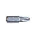 Century Drill & Tool 69101 Screwdriver Bit, #1 Drive, Phillips Drive, 1/4 In Shank, Hex Shank, Steel