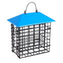 Black/Blue Double Suet Feeder With Weather Guard    