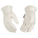 Women's Medium White Pearl Premium Grain Goatskin Driver Glove