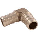 1/2-Inch 90-Degree Brass Barb PEX Pipe Elbow 10-Pack