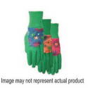 Women's Medium Knit Wrist Cuff Green/Pink/Teal EZ-Grip Rubber Gripping Gloves 