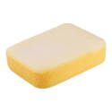 Scrubbing Sponge, 7-1/2 In L, 5-1/4 In W, Polyurethane, Yellow