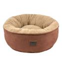 Brown Cotton/Polyester Cover Dream Chaser Donut Bed